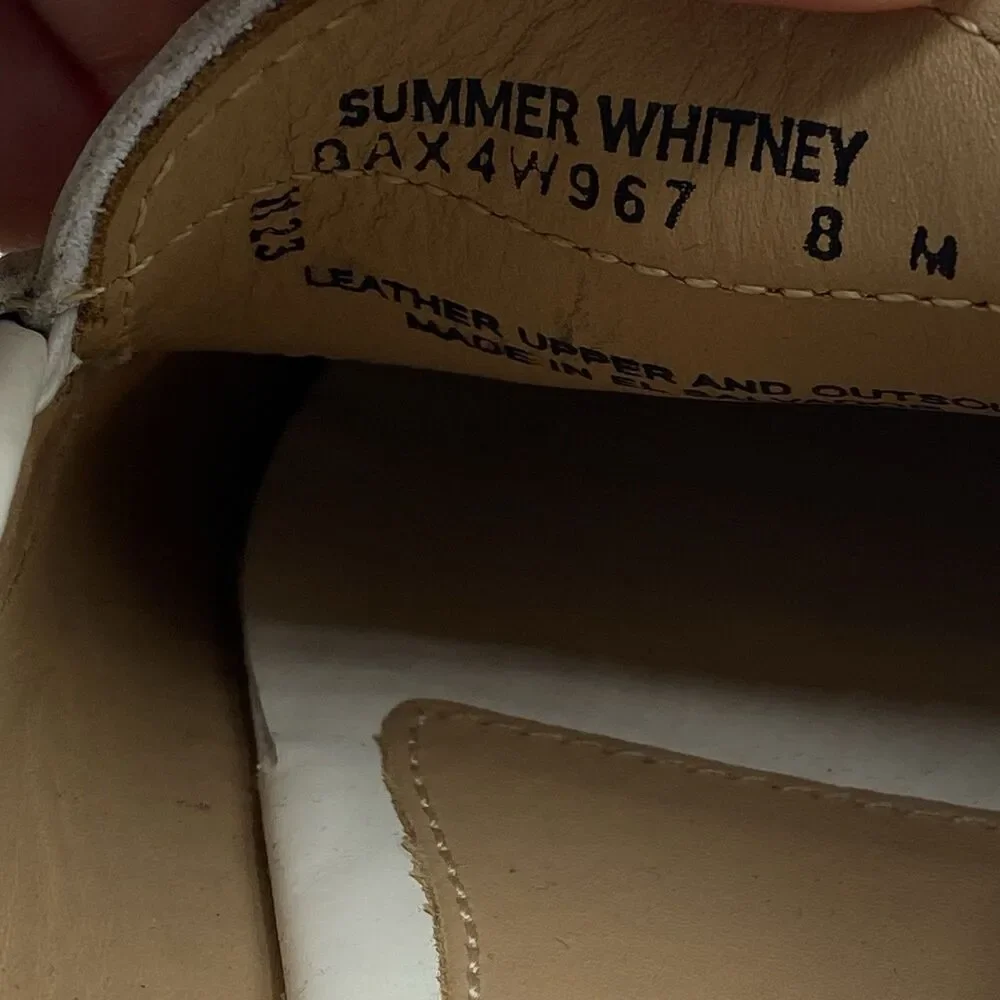 GH Bass & Co Weejuns Summer Whitney Shoes Womens 8 M Loafer Beige Boho NWOB